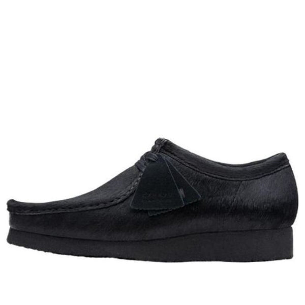 

Кроссовки wallabee hair on 'black' Clarks, черный