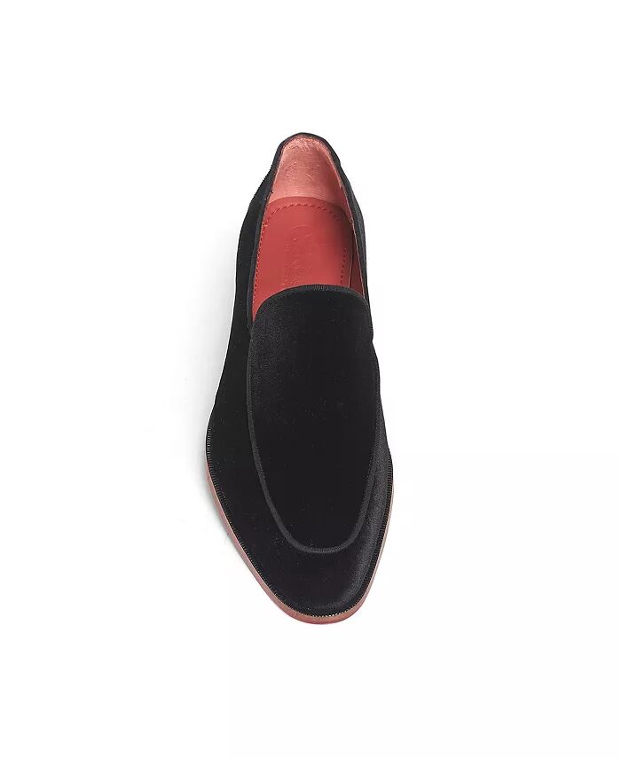 Мужские бархатные свадебные мокасины Prince Slip-On Carlos by Carlos Santana, черный — фото 4