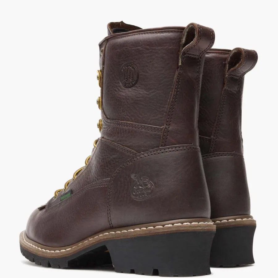 Мужские водонепроницаемые рабочие ботинки с металлическим носком GEORGIA BOOT, Chocolate — фото 4