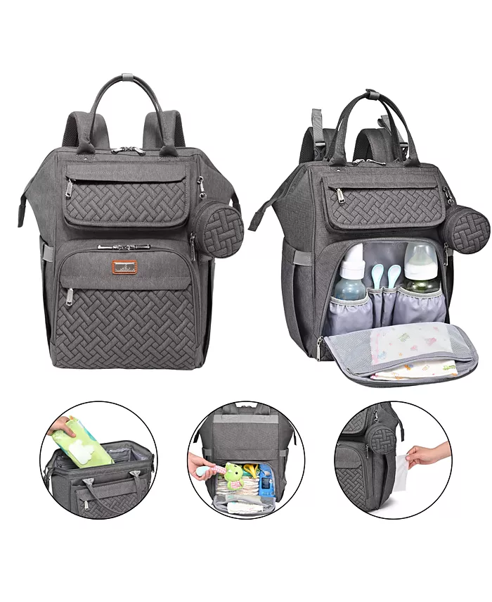 

Детский рюкзак-сумка для подгузников Ultimate Bag универсальная сумка для современных родителей Babbleroo, серый