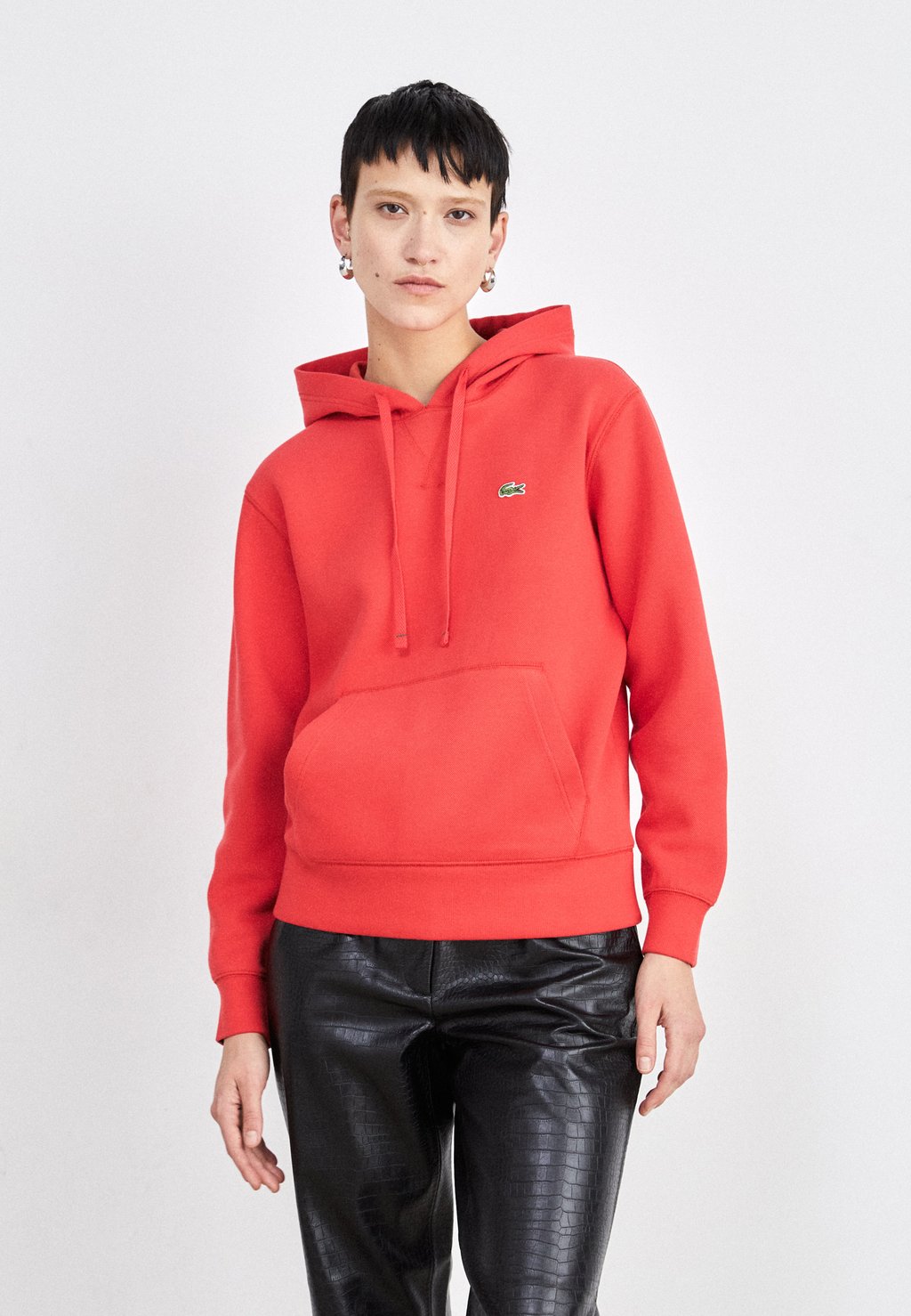 

Толстовка с капюшоном Lacoste, красный
