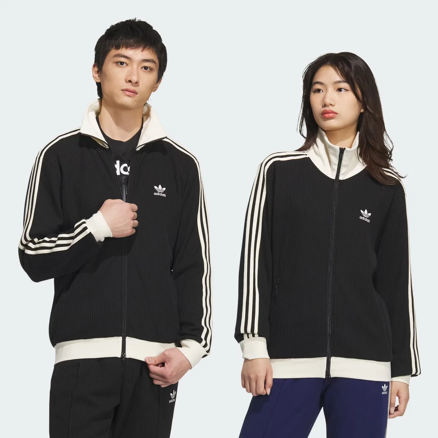 Толстовка на молнии Adidas Originals Adicolor Classic черного цвета — фото 2