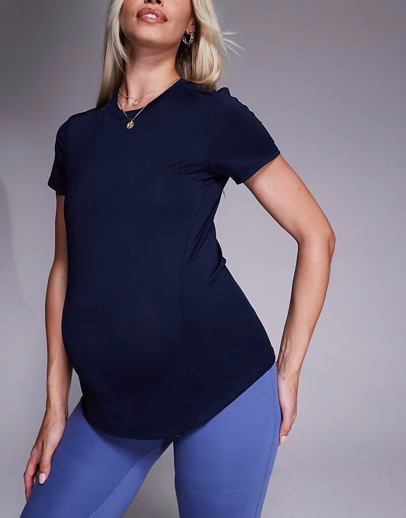 

Футболка Maternity Icon Active быстросохнущая, темно-синего цвета