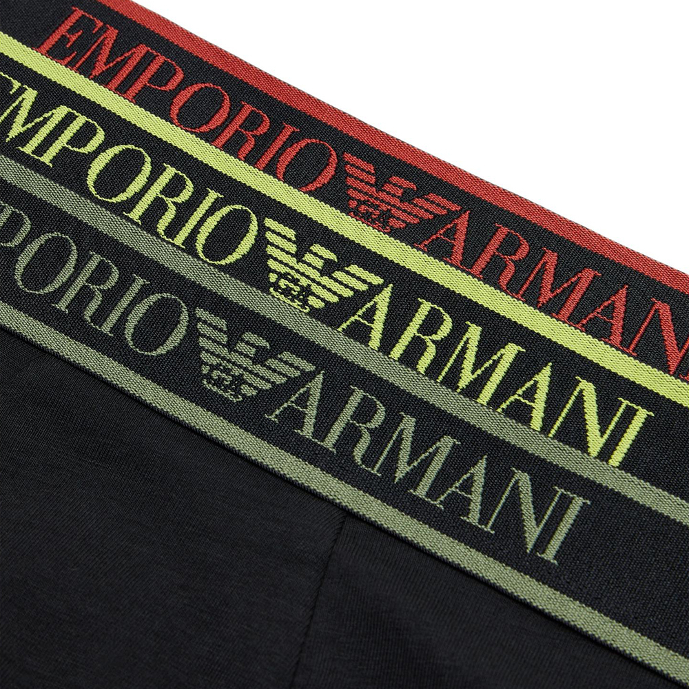 EMPORIO ARMANI Мужские трусы 3 штуки черные — фото 3
