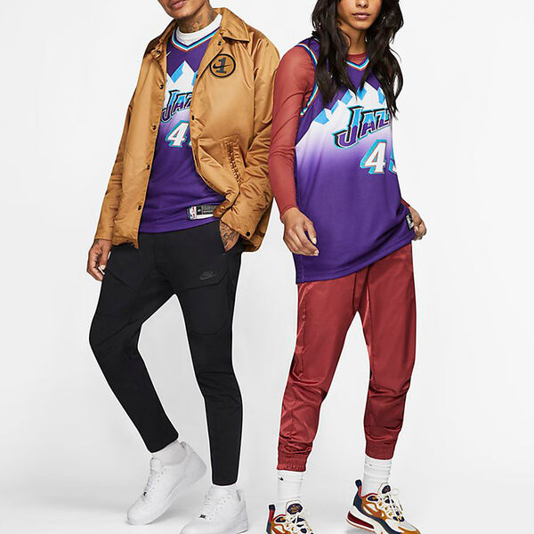 Майка Nike NBA CLASSIC EDITION SWINGMAN JERSEY - UTAH JAZZ DONOVAN MITCHELL Purple, фиолетовый — фото 3
