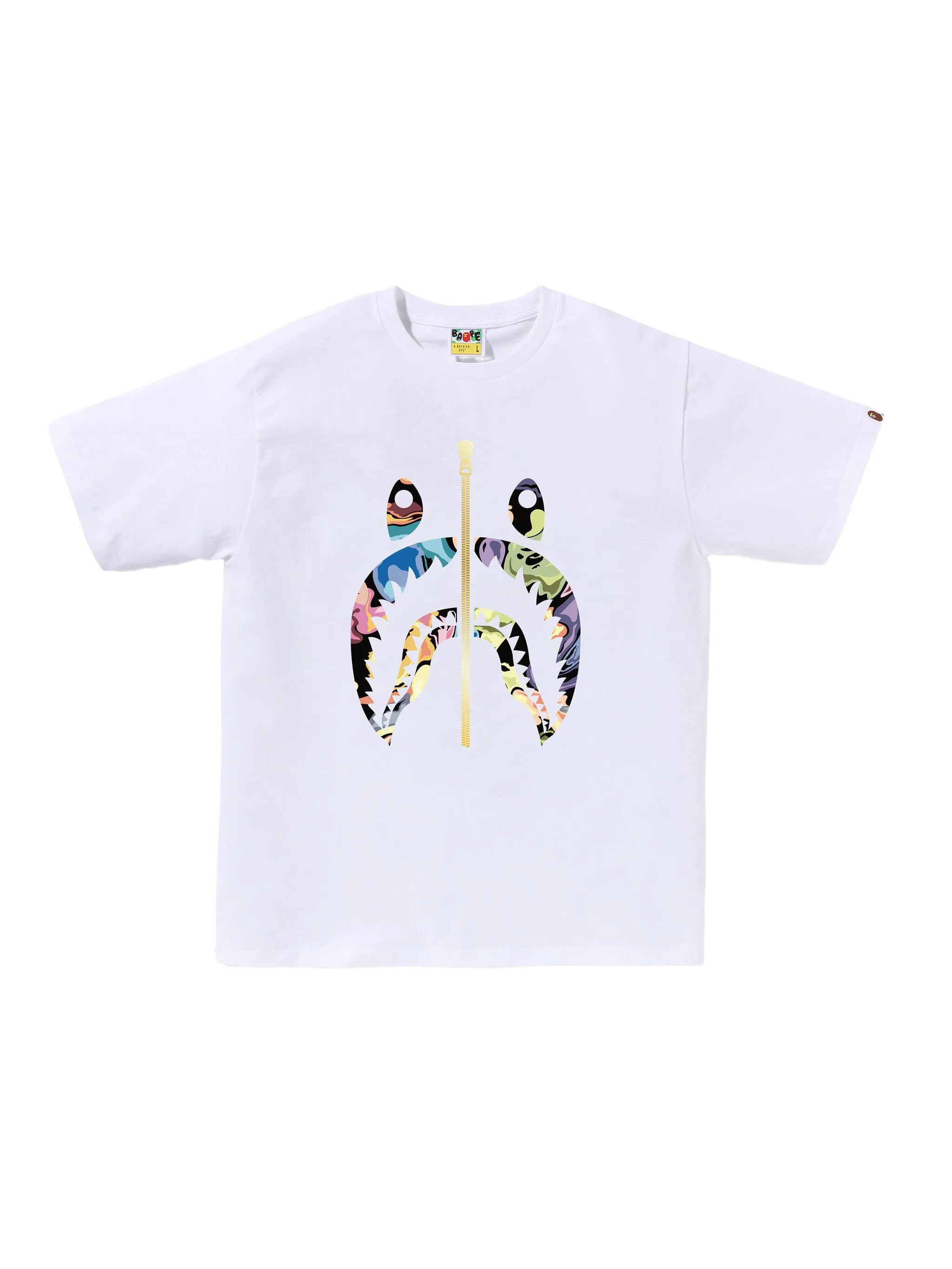 

Футболка с изображением акулы A Bathing Ape, белый