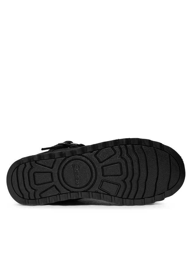 Зимние ботинки женские Skechers из синтетической овчины, черный — фото 4