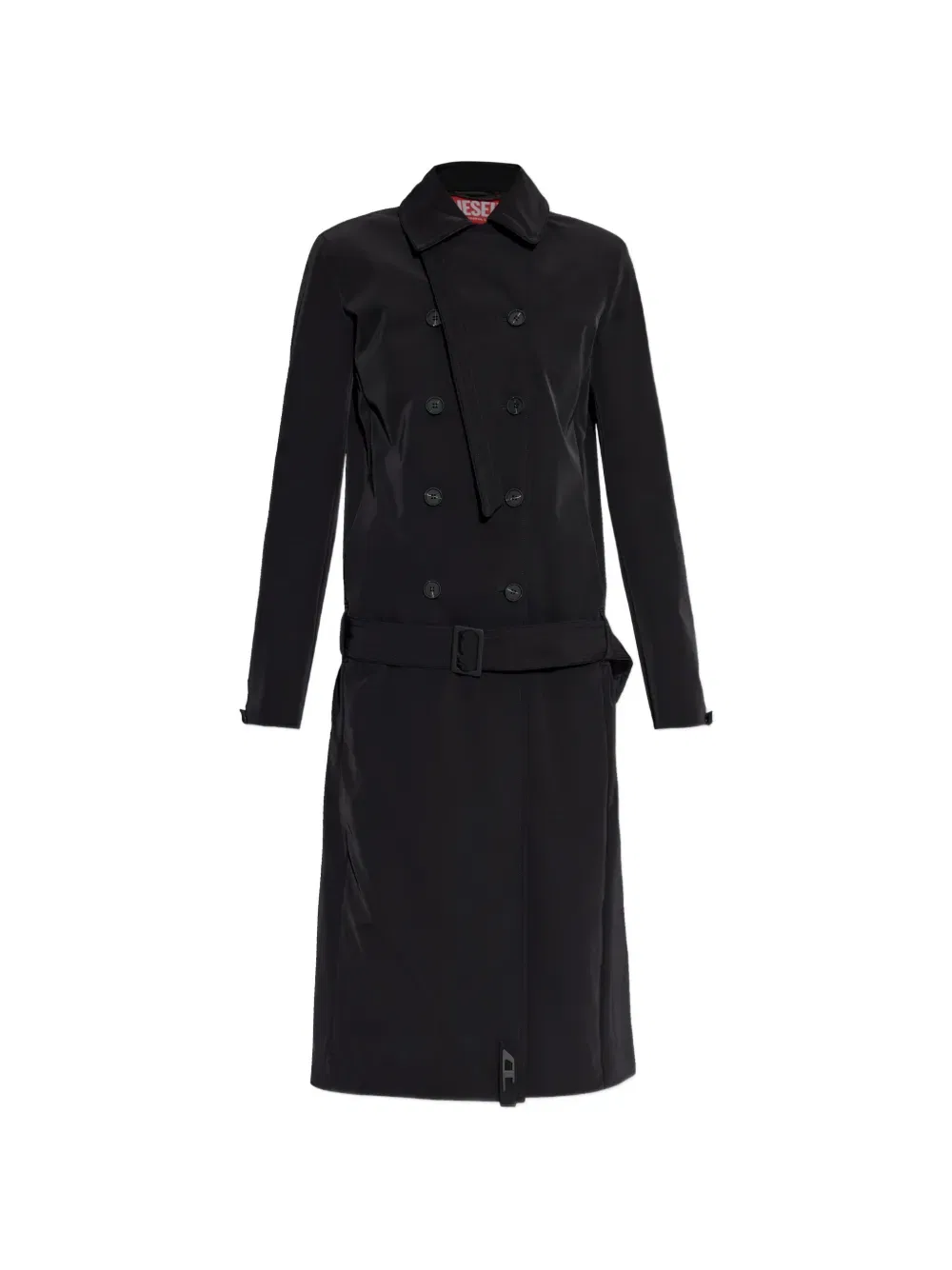Двубортное пальто G-ale с поясом Diesel, черный