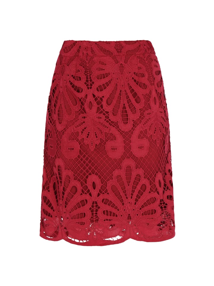 

Юбка до колена faina, цвет wine red