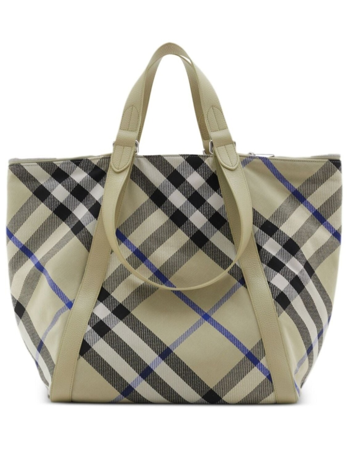 

Сумка-тоут Burberry Festival в клетку, зеленый