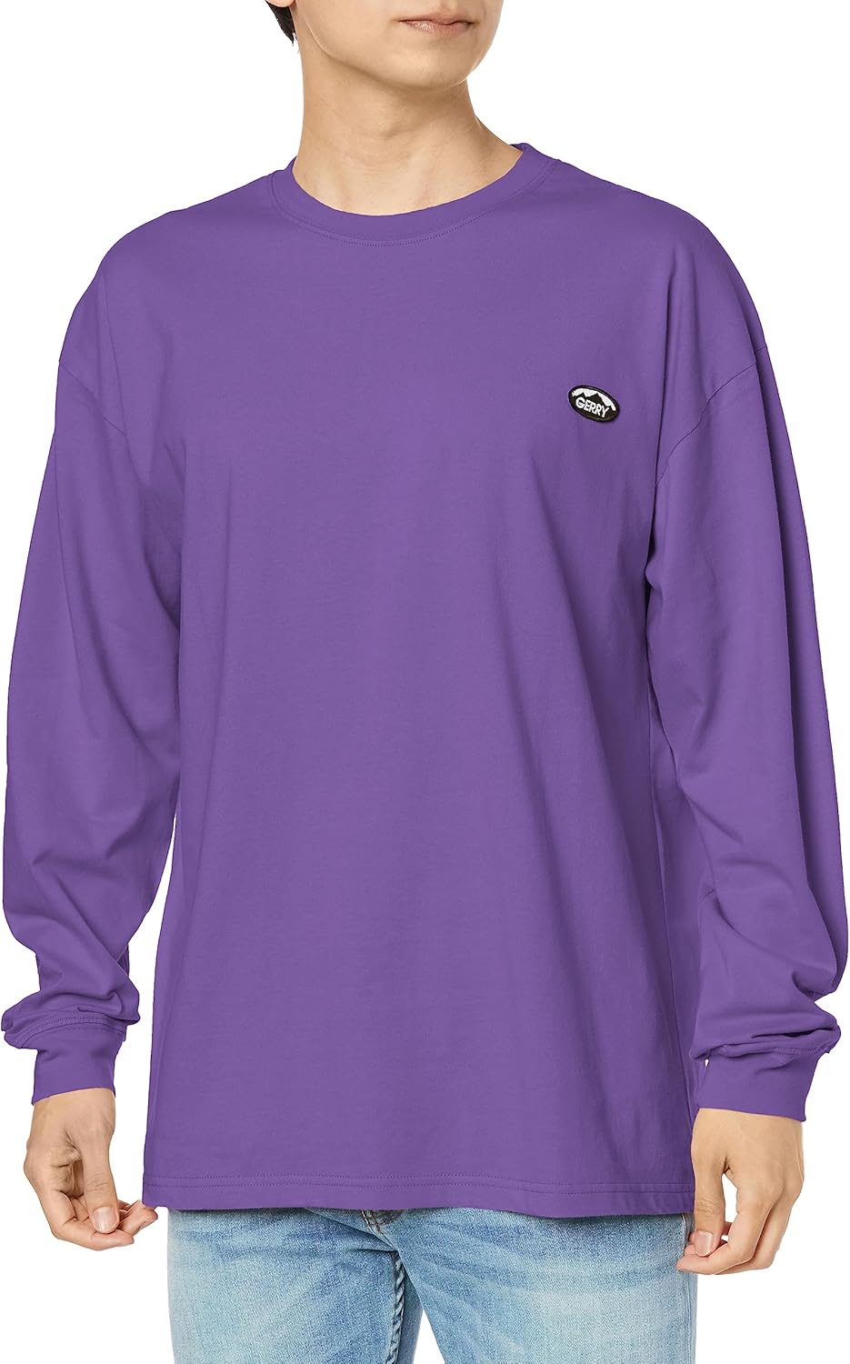 

Мужская футболка с длинным рукавом и нашивкой в виде одной точки Inprobes 41704 Improves, фиолетовый