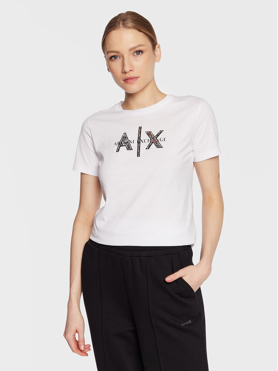 

Футболка стандартного кроя Armani Exchange, белый