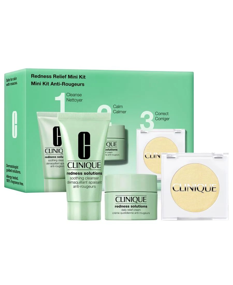 Clinique Набор из 3 средств для ухода за кожей, снимающих покраснение