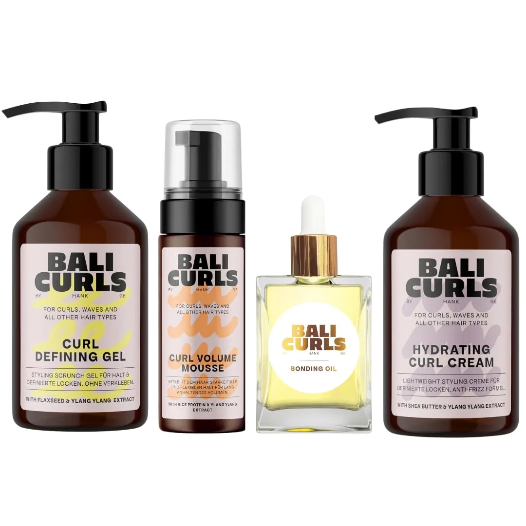 Набор для укладки кудрявых волос «Styling Heroes Bundle» 4 предмета от Bali Curls Bali Curls By Hank Ge