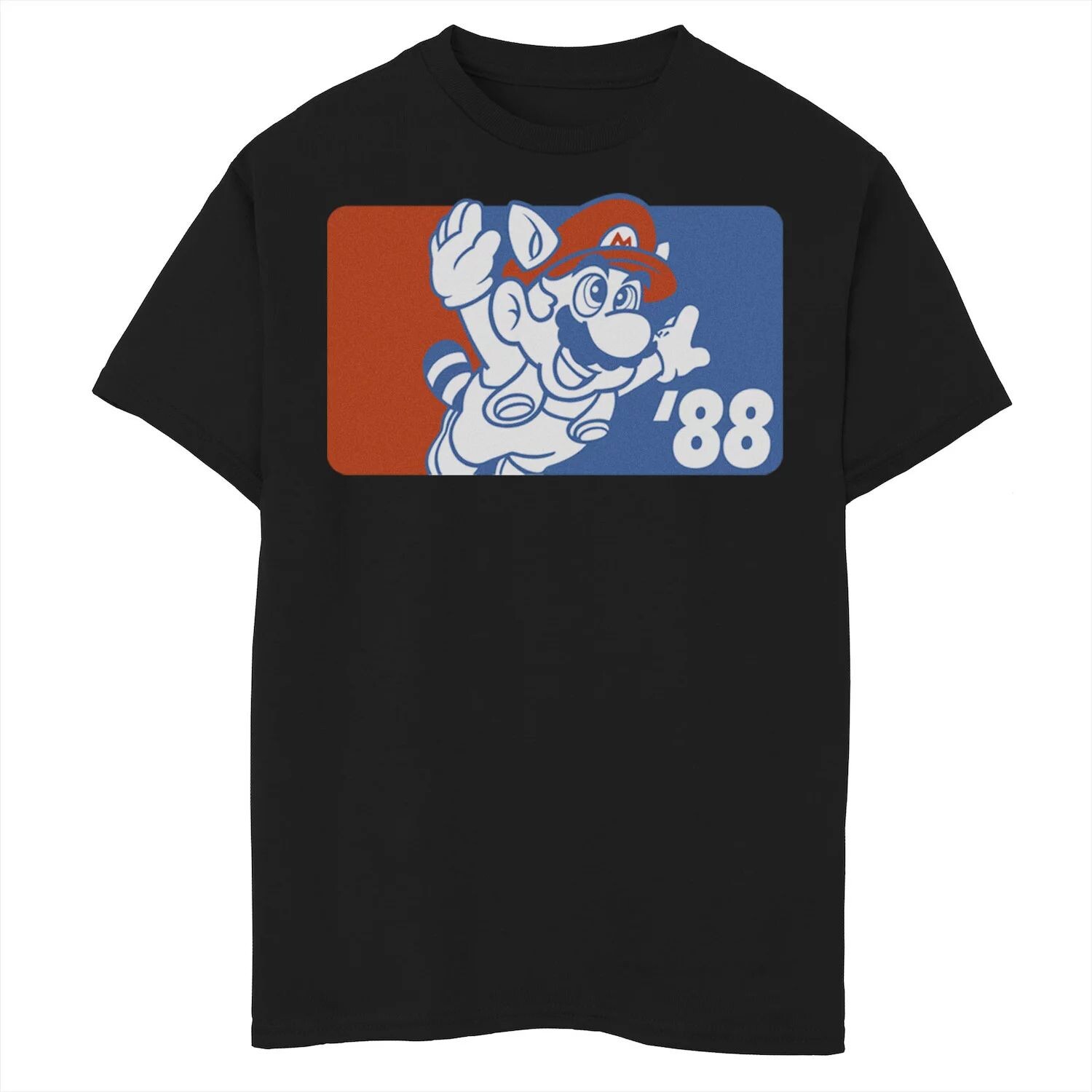 

Спортивная футболка с винтажным рисунком енота Nintendo Super Mario для мальчиков 8–20 лет Licensed Character