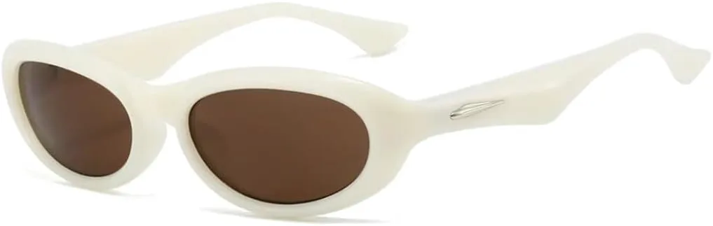 

Солнцезащитные очки в форме «кошачий глаз» с овальной оправой и заклепками, прямоугольной формы, для женщин и мужчин, защита от УФ-излучения UV400 TVTBBVV, 19637-c5