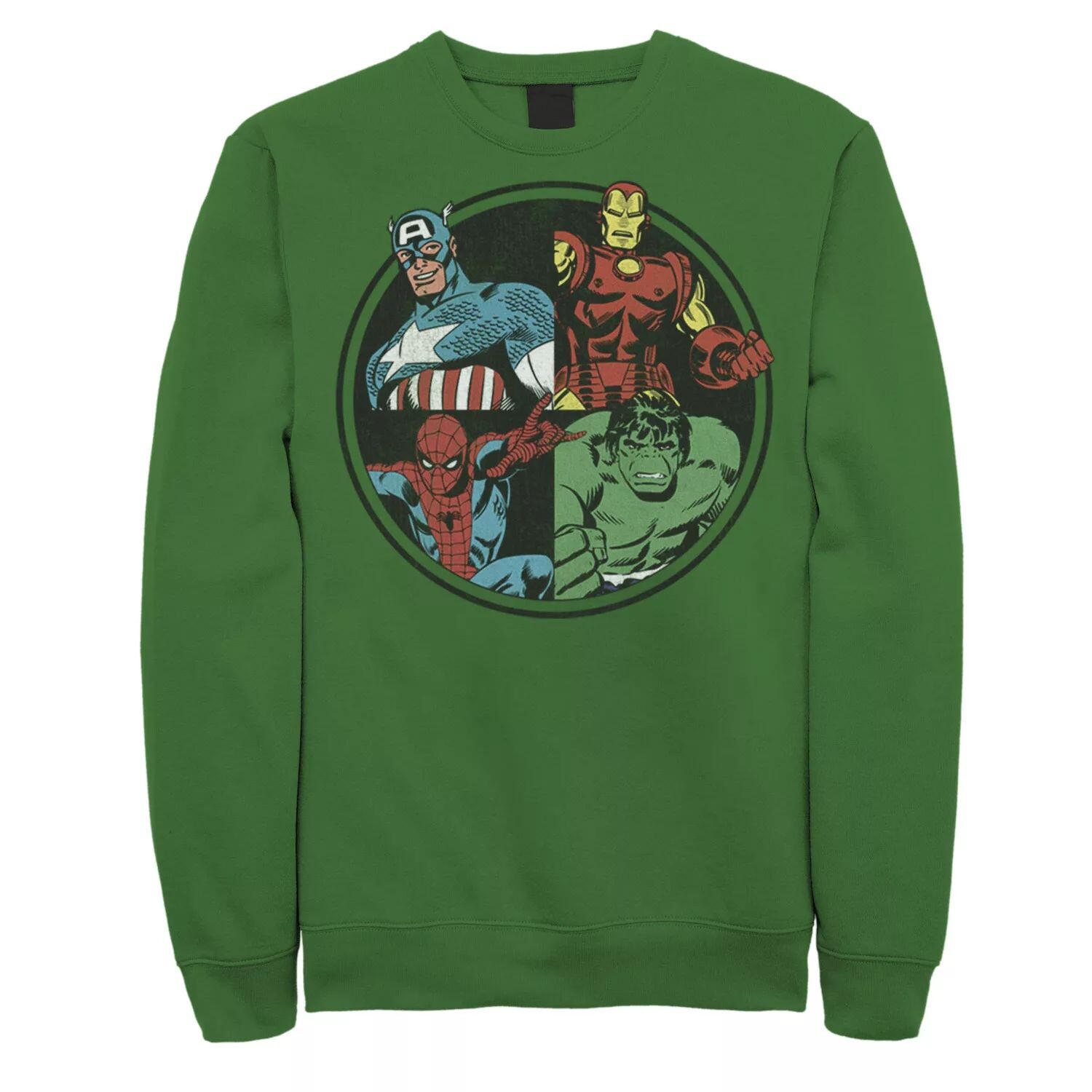 

Мужской классический свитшот с плакатом и групповым снимком Marvel Avengers