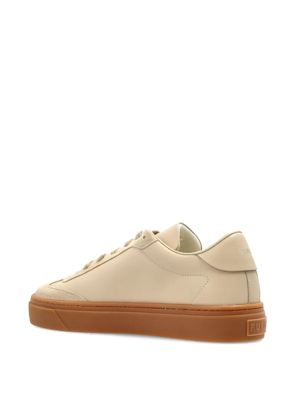 Кроссовки Enjoy leather suede sneakers Furla, нейтральный — фото 4