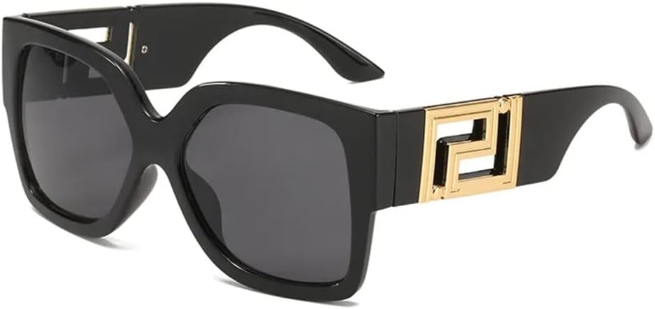 

Новые солнцезащитные очки 2025 года для мужчин и женщин, винтажные, большие, модные, квадратные, с градиентным переходом цвета, роскошные, модные, с защитой от УФ-излучения UV400 WQFFQWK, Black