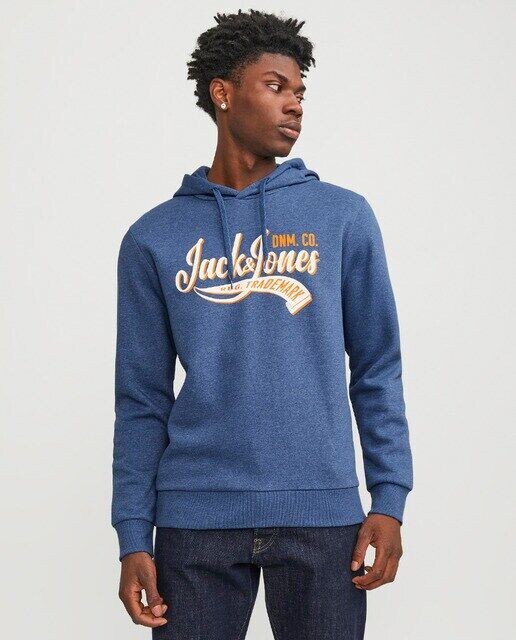 

Мужская толстовка с капюшоном Jack & Jones, синий