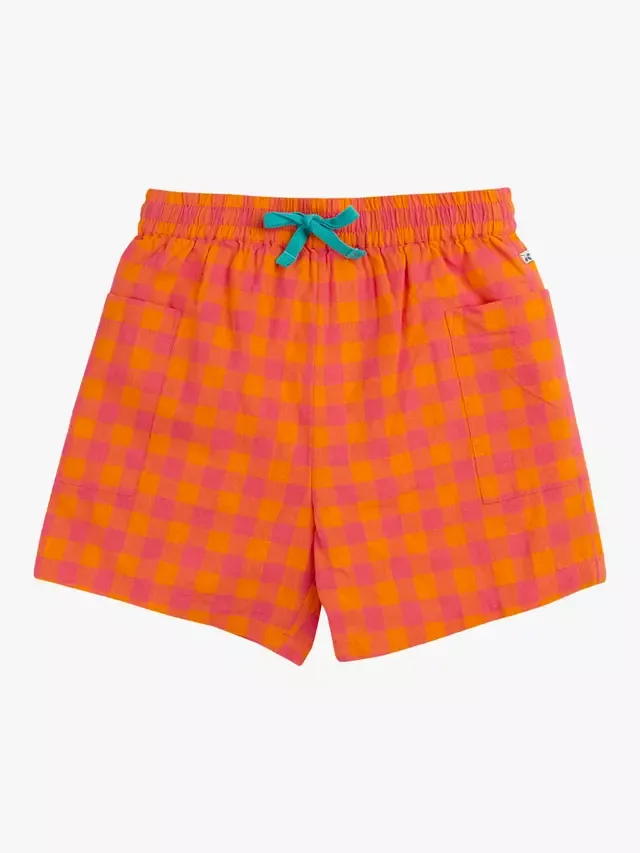 Детские хлопковые шорты Kai в клетку, Spark Check Frugi