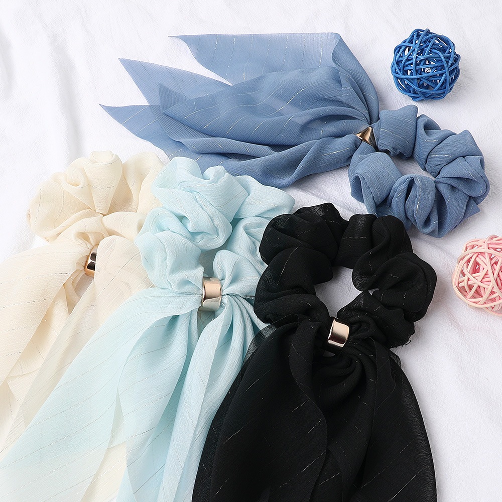 Резинка для волос vina scrunchie Soho, schwarz, количество 1 шт. — фото 4