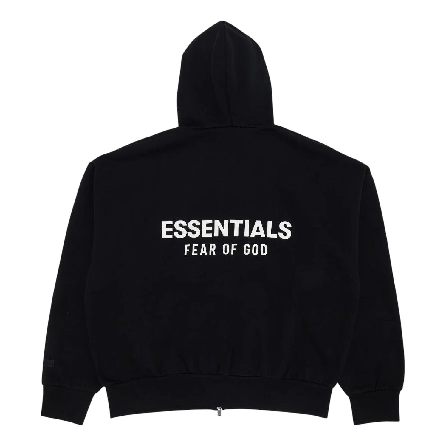 Худи Fear of God Essentials Classic Full Zip-Up Hoodie 'Jet Black' — фото 2