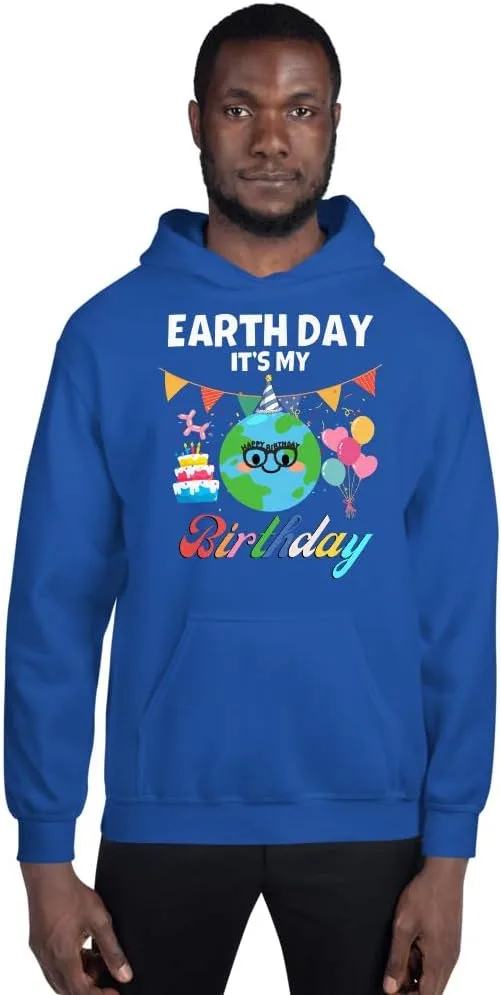 Унисекс худи Generic Earth Day It's My Birthday B-Earth Day, Royal — фото 2