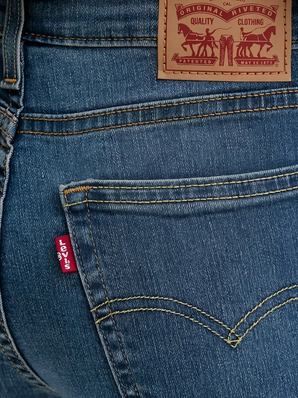 Джинсы-клеш 725 Levi'S, синий — фото 4