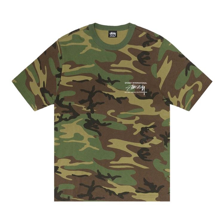 

Футболка Stussy Smooth International Tee Camo, разноцветный