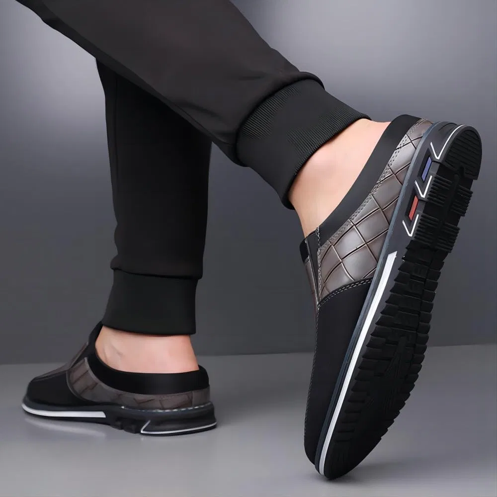 Мокасины мужские Leather Oxford Grey Asifn — фото 3