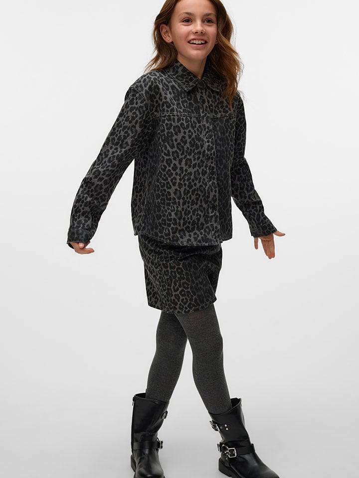 Vero Moda Girl Футболка "Ленора" серого цвета — фото 3