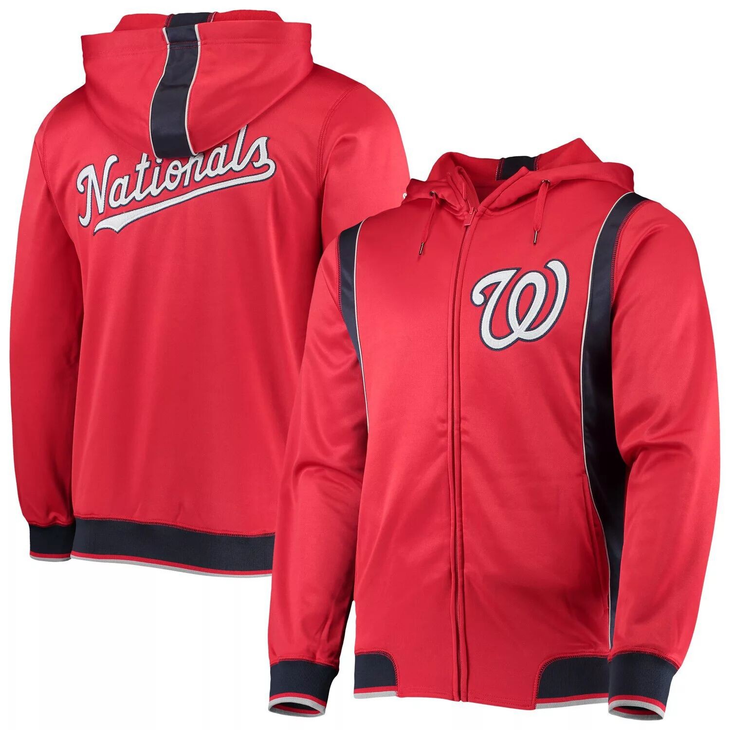 

Мужская толстовка с молнией во всю длину, красно-темно-синяя команда Washington Nationals Team Stitches, Красный, Мужская толстовка с молнией во всю длину, красно-темно-синяя команда Washington Nationals Team Stitches