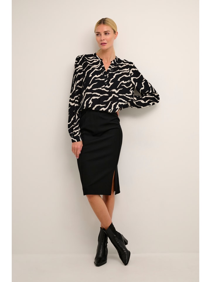 

Блузка Kaffe, цвет antique, black zebra print