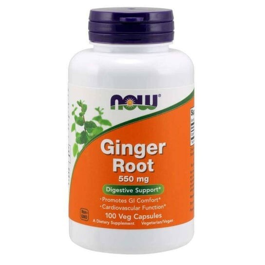 

Ginger Root - Имбирь 550 мг (100 капсул.) Now Foods