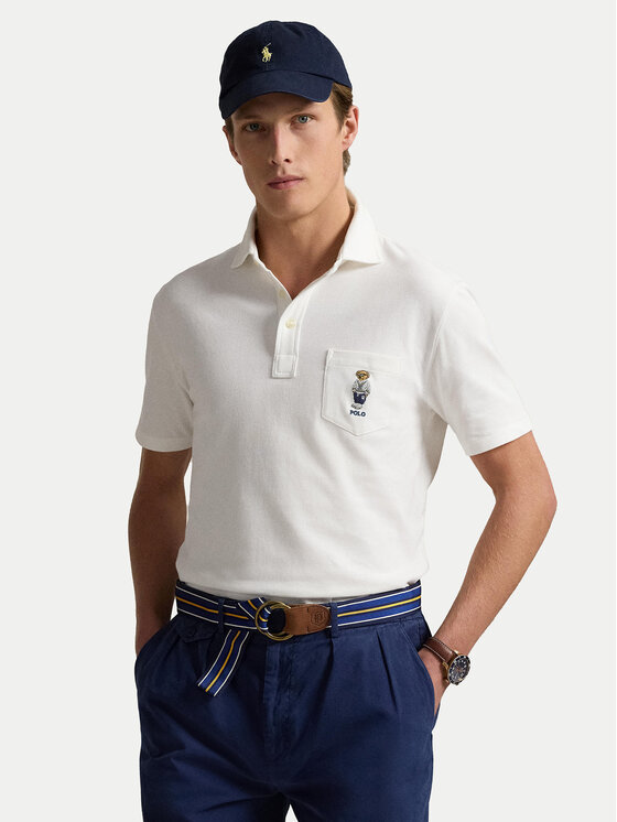 

Рубашка поло по индивидуальному заказу 710963818001 Polo Ralph Lauren, белый