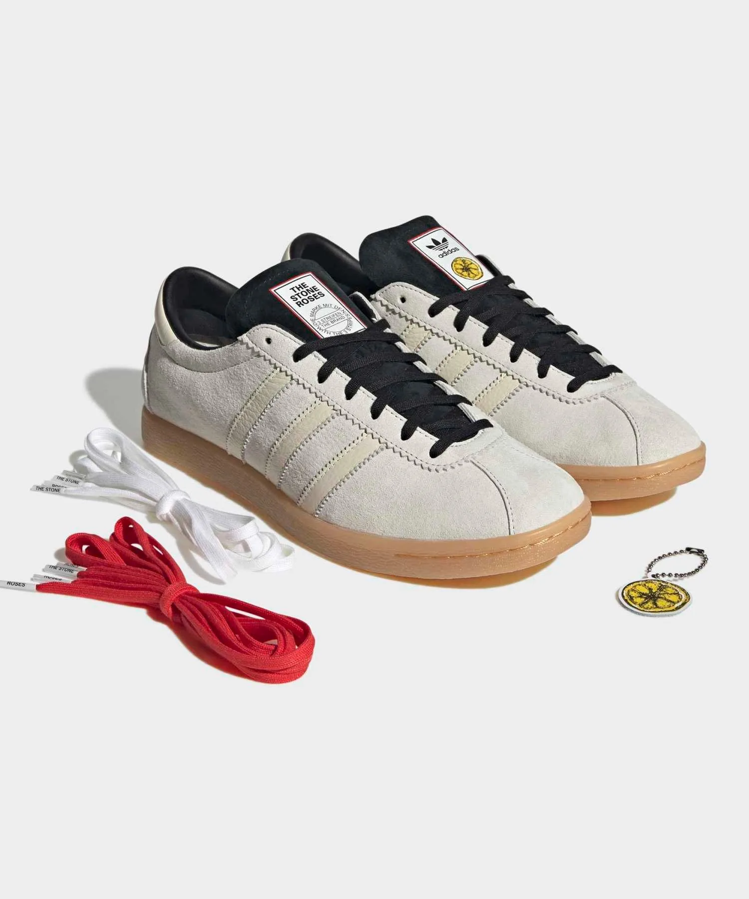 Кроссовки из натуральной кожи Tobacco adidas Originals белые