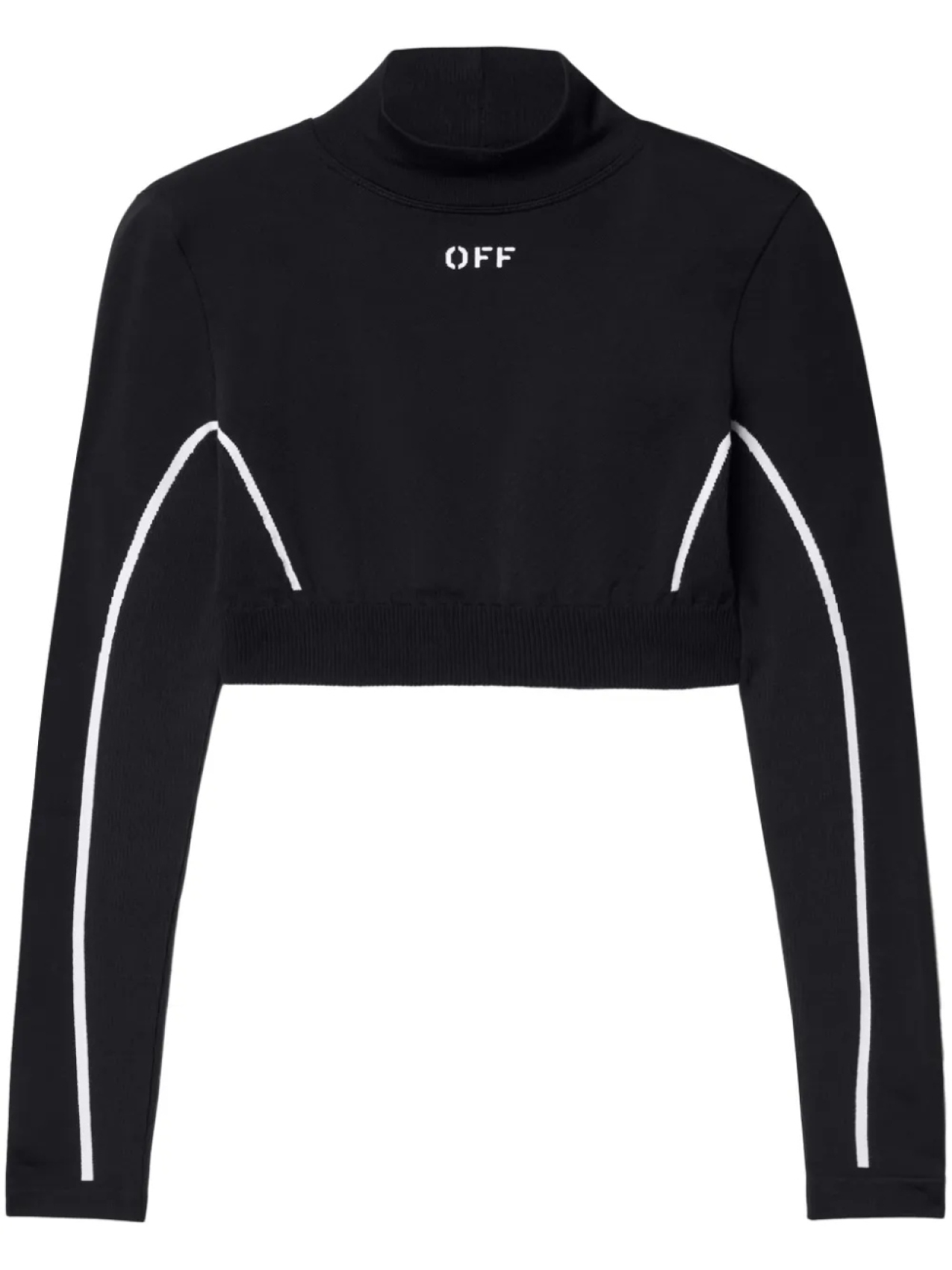 

Off-White укороченный топ с логотипом Off Stamp, черный