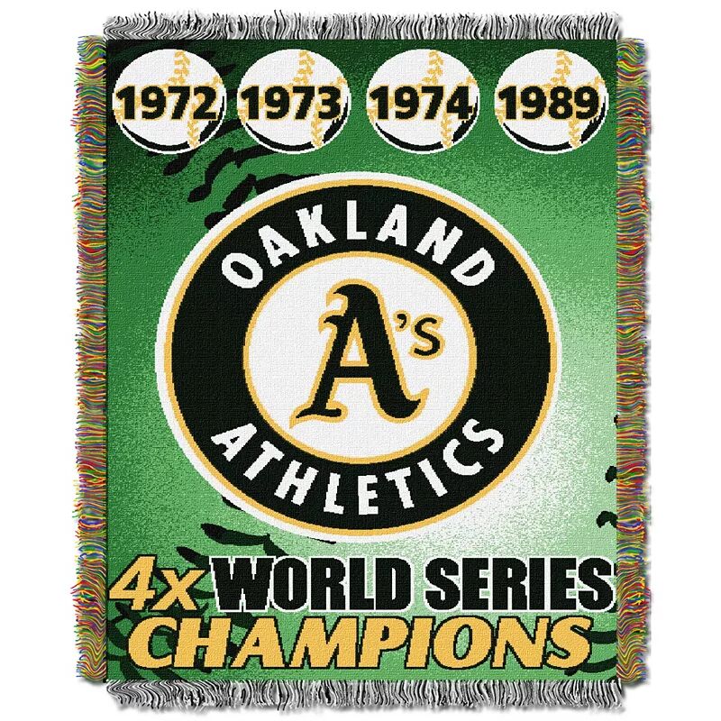 

Памятный плед TheNorthwest Oakland Athletics размером 48 x 60 дюймов