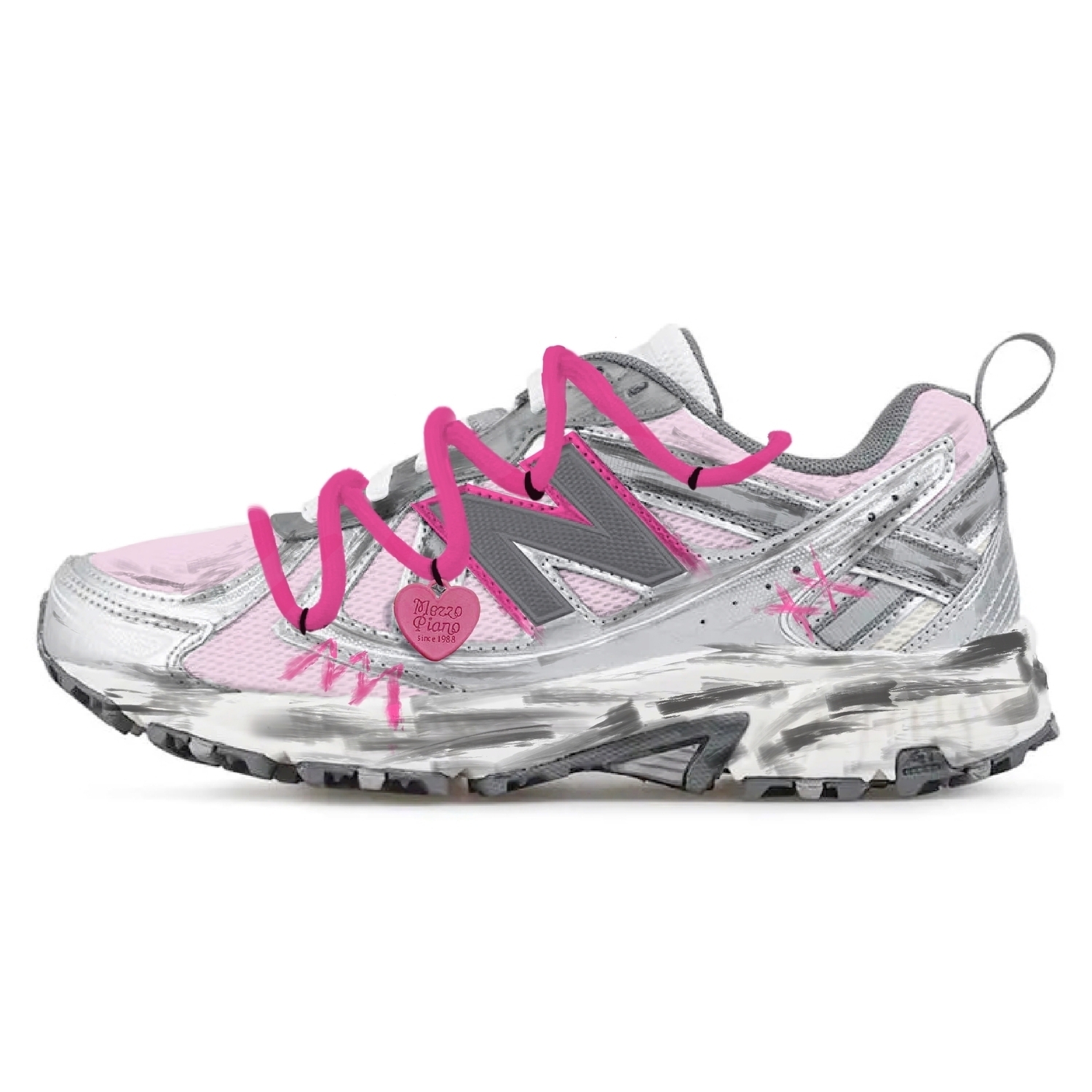 

Дышащие низкие повседневные кроссовки для бега NB 410 V5 Unisex New Balance, серый