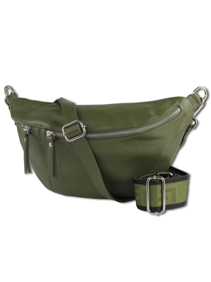 

Наплечная сумка Toscanto Gürteltasche Leder grün ca. 37cm