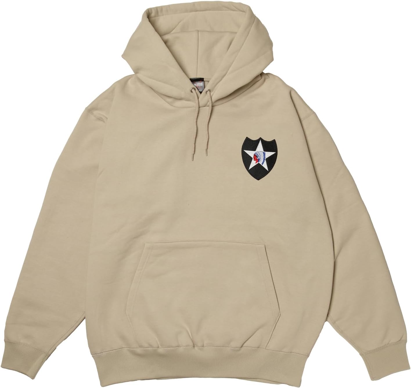 

Толстовка с капюшоном в стиле F, нашивка с гербом армии США, флисовая подкладка, пуловер, цвет: серый (stone) F-Style