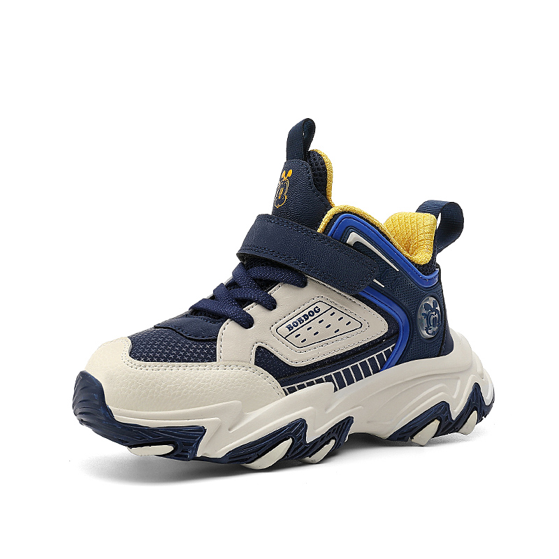 

Нескользящие, дышащие, износостойкие, низкие детские кроссовки для улицы для детей от 3 до 7 лет BOBDOG, синий