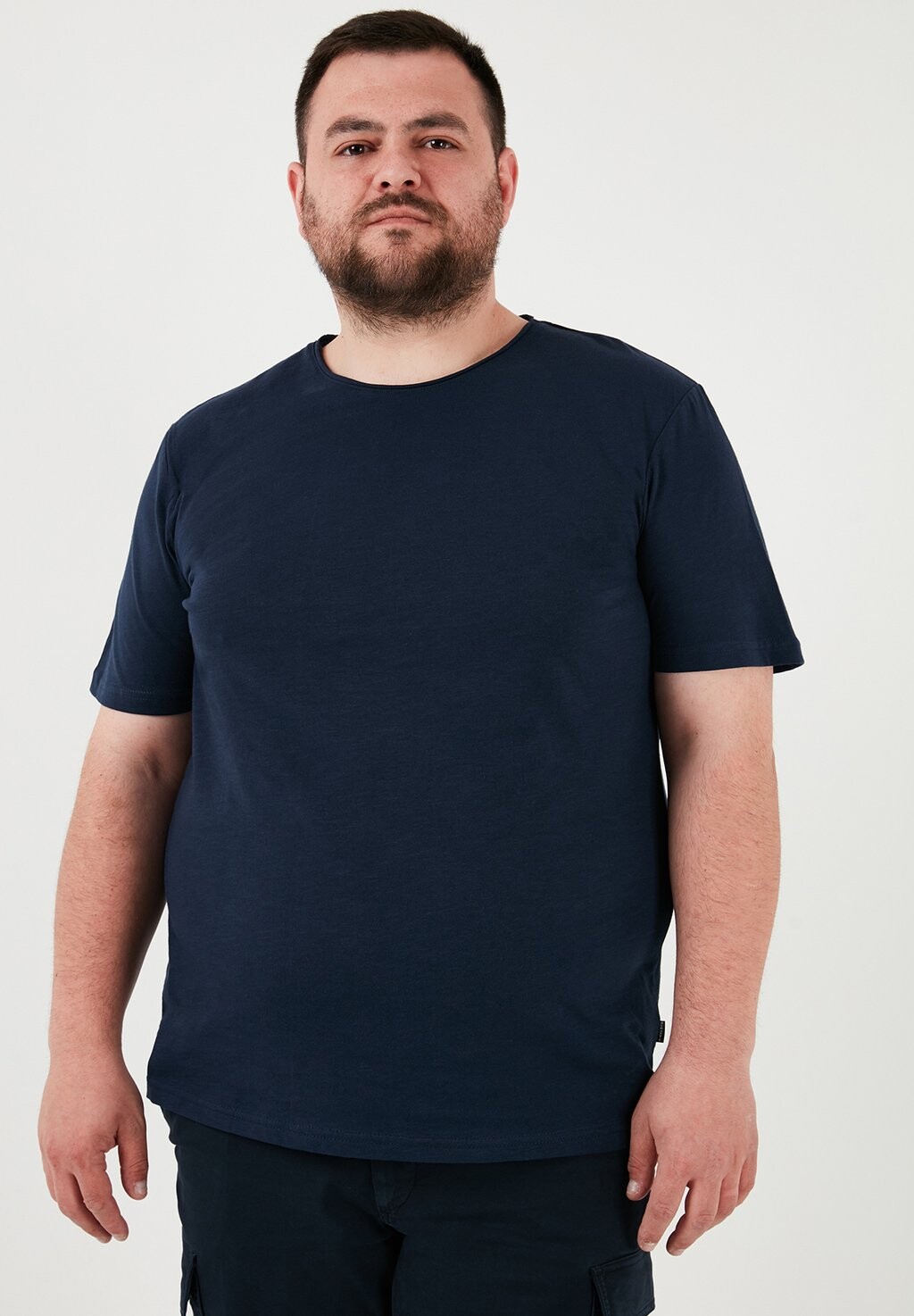 

Базовая футболка PLUS SIZE Buratti, темно-синий