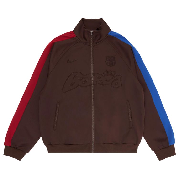 

Куртка Nike FC Barcelona x Cactus Jack Retro Zip Anthem Jacket 'Brown', коричневый
