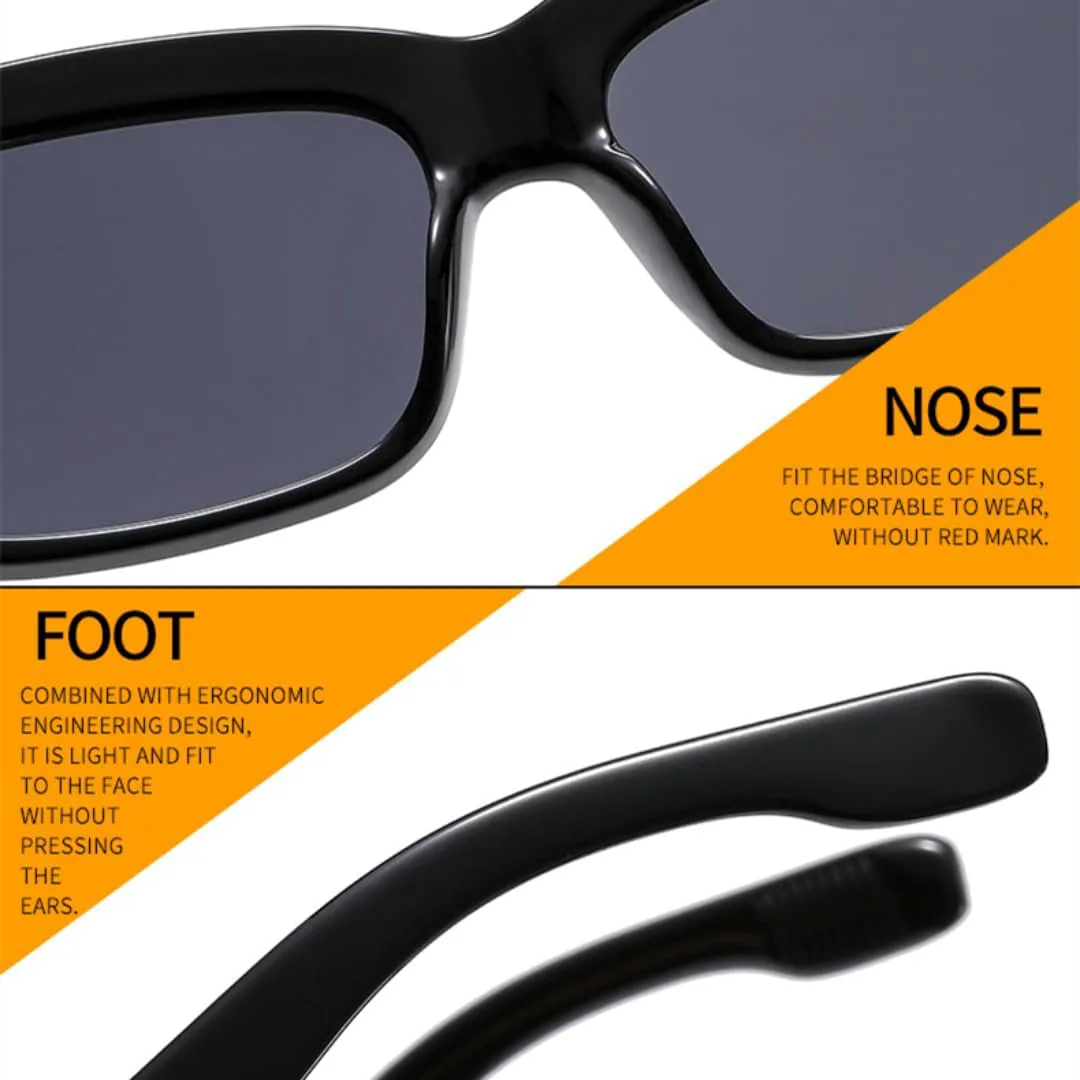 

Солнцезащитные очки для мужчин и женщин - защита UV400 - компактная оправа с градиентными линзами для занятий спортом на открытом воздухе и вождения DSVIGF, White