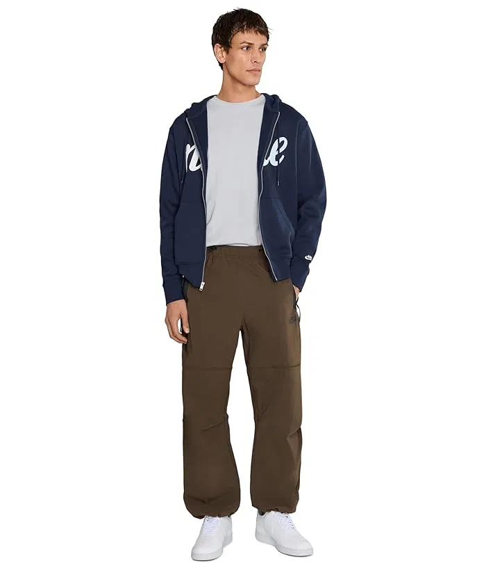 Худи Nike Sportswear Club Full-Zip Fleece, Obsidian/Obsidian/White — фото 2