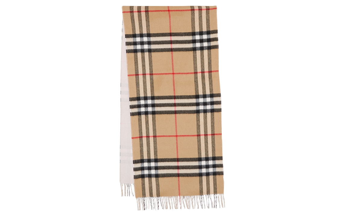 

Реверсивный клетчатый кашемировый шарф Burberry