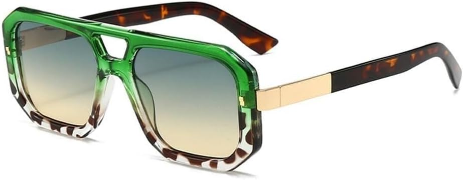 

Солнцезащитные очки с двойной перемычкой для женщин и мужчин с заклепками, прозрачные, градиентные, с защитой от УФ-излучения UV400, для занятий спортом на открытом воздухе, бега и езды на велосипеде Generic, Ttyj212-2