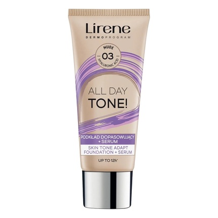 

Тональный крем All Day Tone Foundation, оттенок «нюд», 30 мл. Lirene
